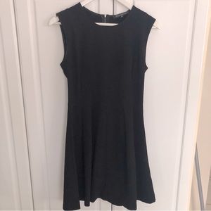 Dynamite Small Fit and Flare Crewneck Sleeveless Classic Black Dress Office Suit